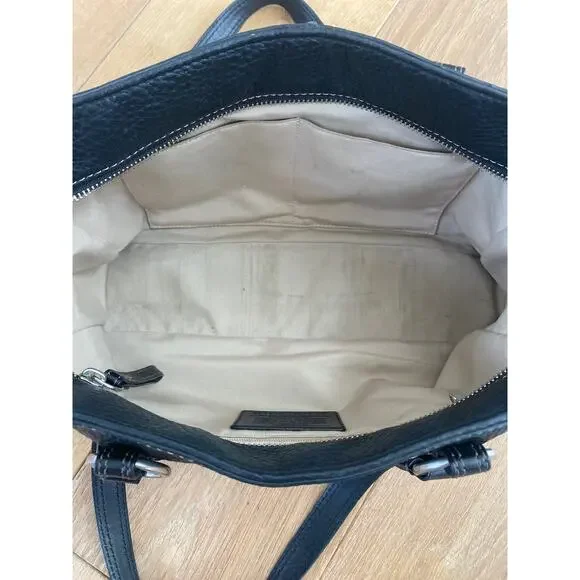 Coach Chelsea F12339 Black Pebbled Leather Shoulder Bag - Picture 12 of 13